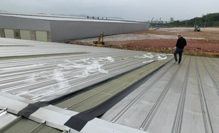 佛子山镇厂房屋面防水维修案例